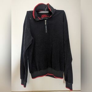 VINTAGE Black Fleece Quarter-zip